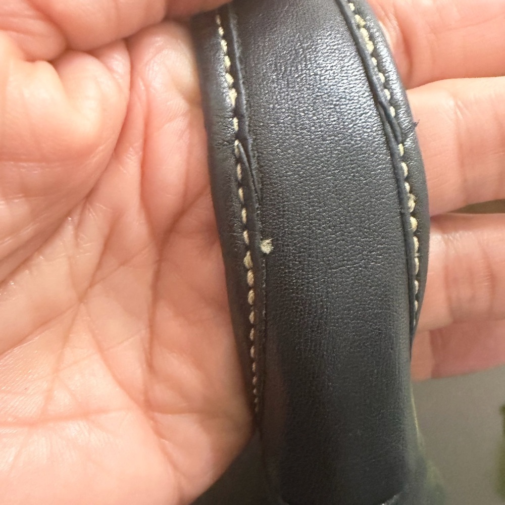 Vintage Coach Black Leather Hobo Bag with Silver Accent✨Priced to sell! - Picture 11 of 13